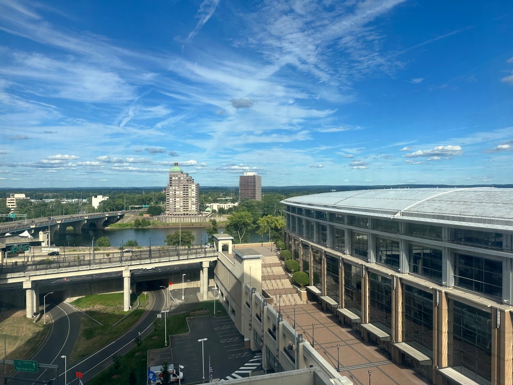 view from Hotel room in Hartford, CT