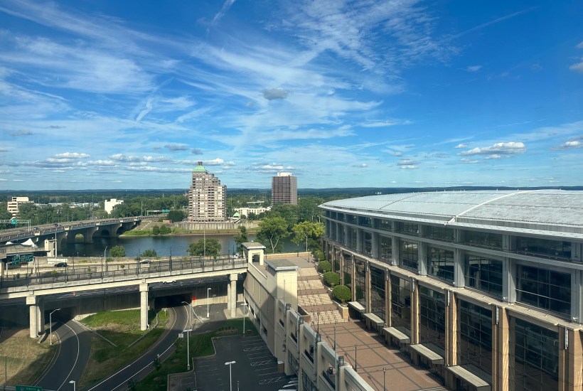 view from Hotel room in Hartford, CT